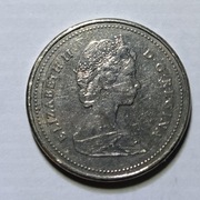5 cents 1988 bez znaku menniczego Elżbieta II Kanada