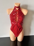Bielizna erotyczna body lateksowe seksowne czerwone