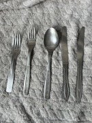 INOX sztućce PRL zestaw 5 szt