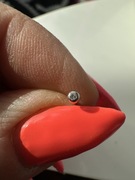 Złoty Kolczyk do nosa z brylantem