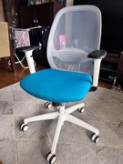 Fotel obrotowy dziecięco-młodzieżowy Grospol Nodi WS biało-niebieski