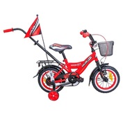 Rower Dziecięcy Majdller 12" COMBO Czerwono-Czarny