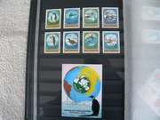 znaczki - Mongolia Fi 1336 - 1343 + blok 67.