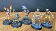 Figurki do D&D Nieumarli, 7x szkielet, 3x draugr, 1x duch - pomalowane