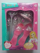 Zestawy akcesoriów dla małej księżniczki pantofelki tiara kolczyki 