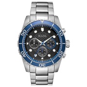 BULOVA CHRONOGRAF MĘSKI ZEGAREK 98A212 SREBRNY 100M