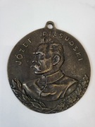 Plakieta mosiężna medalion z mosiądzu J. Piłsudski Mosiądz 