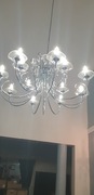 Komplet Zyrandol +,2 kinkiety z kryształkami 