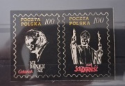 Poczta Polska - Papież Jan Paweł II - 100 zł - bloczek - czarna wersja  