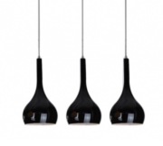 3 lampy wiszące Fabbian Bijou GU10 Ø 8cm czarne loft cena sklepowa 3900 zł