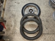 WSK Koło przednie przód 18 cali chrom ładny stan orygnialne opony stomil