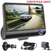 ZESTAW KAMERA SAMOCHODOWA WIDEOREJESTRATOR 3w1 FULL HD ASYSTENT COFANIA
