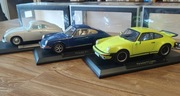 3 x PORSCHE - 911 Turbo (1976) / 911 S (1969) / 356 (1954) NOREV 1:18