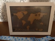 Ramka z mapą świata 