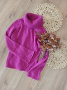 Raspberry 36S fuksja fuksjowy sweter z golfem fioletowy różowy bluzka 