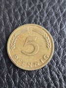 NIEMCY ZACHODNIE - 5 PFENINGÓW 1950r.