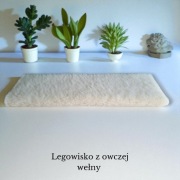 Wełniane legowisko na parapet, ręcznie robione, ciepłe, miękkie 