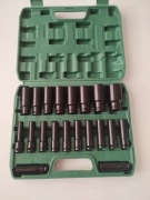 Nasadki Udarowe 1/2 Długie 20szt 8-32mm Klucze CrV Zestaw