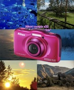 Aparat Cyfrowy Nikon Coolpix S32 digicam wodoodporny kompakt vintage xyfrów