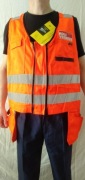 Ostrzegawcza odblaskowa kamizelka monterska FRISTADS r. L 