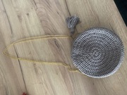 Torebka okrągła hand Made, szydełkowa