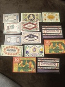 2 ,5,10 i20 marek  notgeld Bielefeld zestaw 13 szt