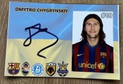 Dmytro Chygrynskiy Barcelona- oryginalny autograf 10x15 cm