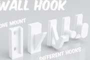Zestaw haczyków modułowych – montaż na ścianę