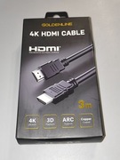 Kabel Goldenline 4K HDMI 3M Nowy