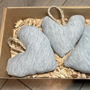 serduszko z materiału zawieszka ozdoba choinkowa