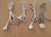 Przewód Kabel przyłączeniowy do żelazka i innych, 4 sztuki