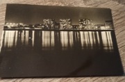 Warszawa - widok na osiedle "Panieńska", nocą. 