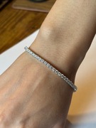 Bransoletka Tenisowa Moissanit 5.7 CT (3mm) D VVS1 + Certyfikat GRA