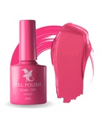 Fuksja Lakier Hybrydowy do paznokci 10 ml UV/LED Różowy bez TPO bez HEMA