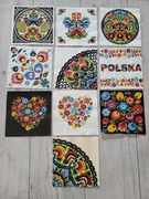 Serwetki decoupage 10 sztuk polski folklor łowickie