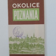 Okolice Poznania mapa turystyczna 1968 rok Poznań czasy PRL 