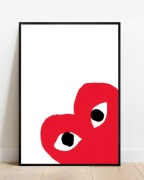 Plakat A3 42x30 Comme des Garçons Y2K do pokoju