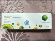 szkła kontaktowe my day toric cooper vision +4.50 BC 8.6 DIA 14.5 CYL -1.25