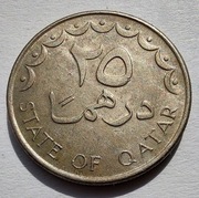 KATAR Qatar 25 Dirhams 1973 okołoMENNICZA