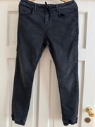 Spodnie męskie Carry 32/32 czarne zwężane nogawki w gumkę z kieszeniami