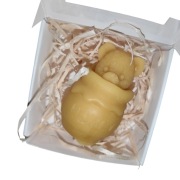 Naturalna Świeca z wosku pszczelego –  "Miś Miodek"