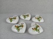 Ceramiczne serce szkliwione Strawberry z motywem truskawek i elfa Cena szt.