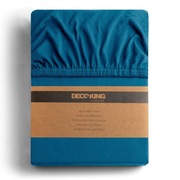 Prześcieradło z gumką 200x220 szafirowe