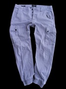 JACK & JONES Tapered oryginalne szare spodnie męskie bojówki r. W34 L32