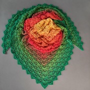 Chusta wykonana szydełkiem 020