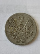 Moneta 2zl (Z orłem bez korony 1958r) PRL