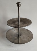 Patera Dwupoziomowa Metalowa Aluminium