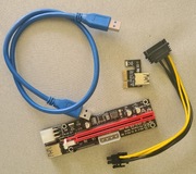  Riser PCI-E USB 3.0 z kablem zasilajacym i USB