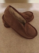 Nowe ciepłe zamszowe bambosze góralskie rozm. 41 kapcie pantofle domowe