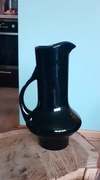 Czarny wazon ceramiczny, stan doskonały
